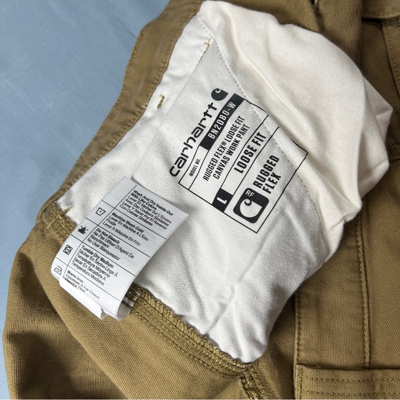Carhartt Tan Chinos loose fit Durable Workwear Style sizeL for men - Picture 3 of 9
